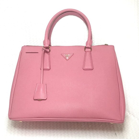 Beautiful 2Way Saffiano Leather Shoulder Hand bag Pink - Picture 8 of 13